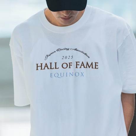 イクイノックス顕彰馬選定記念 グラフィカルTシャツBパターン（白/White）