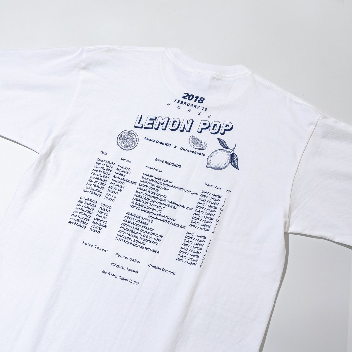 レモンポップ グラフィカルTシャツBパターン（白/White