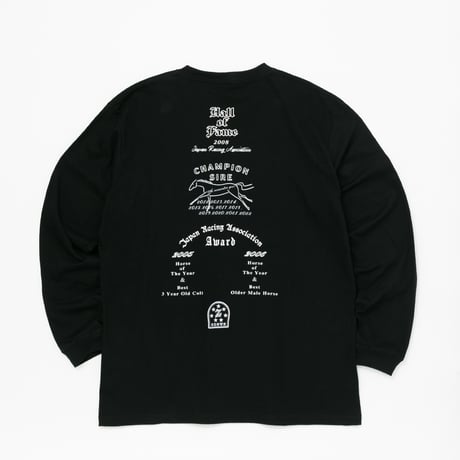 ディープインパクト グラフィカルロングスリーブTシャツ（黒/Black）