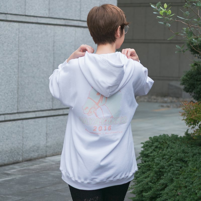 ハヤヤッコ グラフィカルパーカー（白/White） | HORSEGOODSnet
