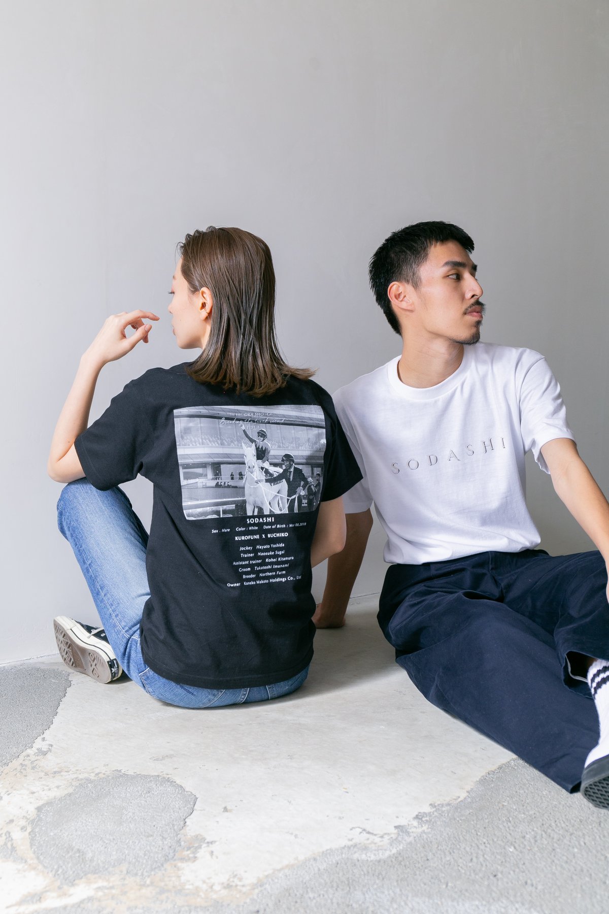 ソダシ引退記念グラフィカルTシャツ（Cパターン黒/Black） | HORSEGOODSnet