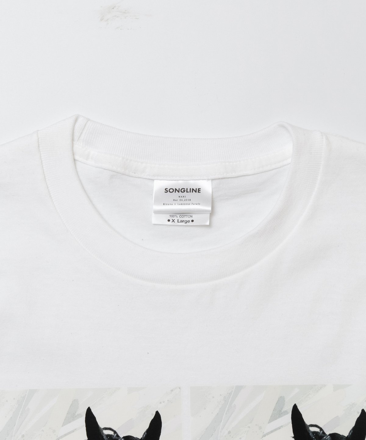 ソングライン引退記念グラフィカルTシャツAパターン(白/White ソングライン引退記念グラフィカルTシャツAパターン(白/White