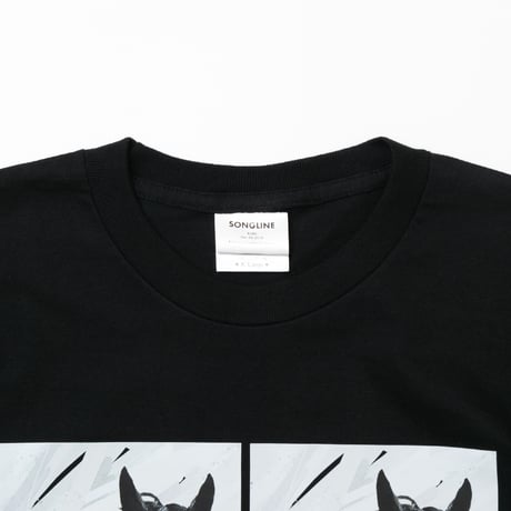 ソングライン引退記念グラフィカルTシャツAパターン（黒/Black）