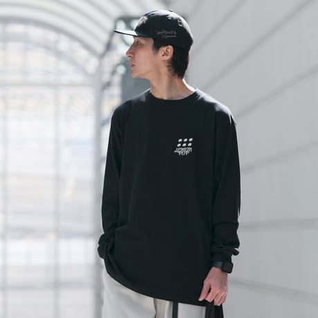 レモンポップ グラフィカルロングスリーブTシャツ（黒/Black）