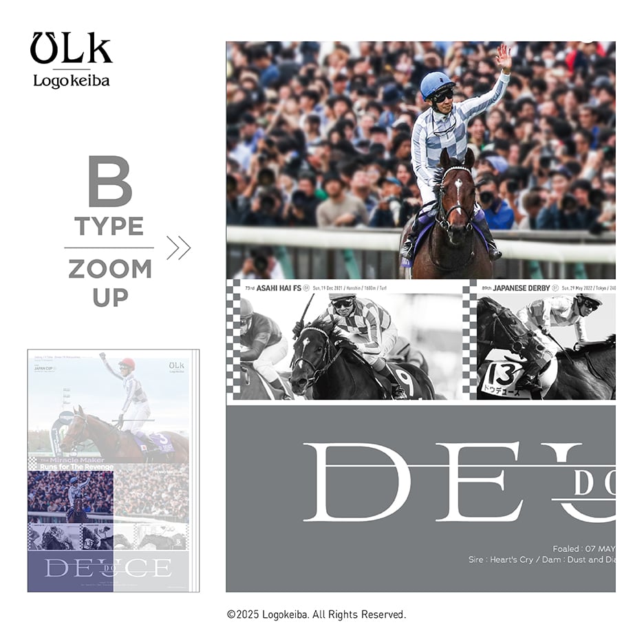 競馬　ドウデュース　ポスター ドウデュース デザインポスターA (B2サイズ) | HORSEGOODSnet