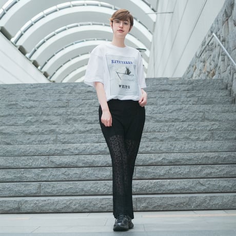 ハヤヤッコ グラフィカルTシャツAパターン（白/White）