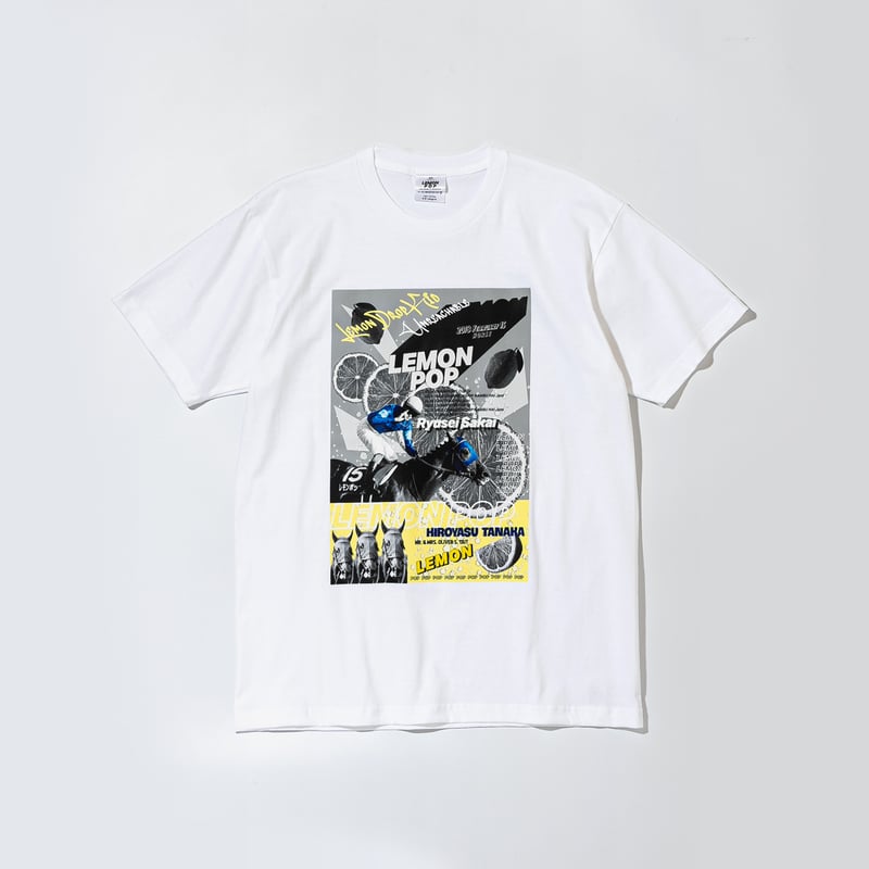 レモンポップ グラフィカルTシャツAパターン（白/White