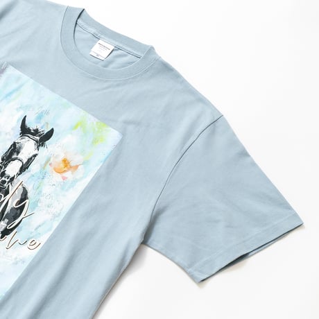 メロディーレーン グラフィカルTシャツAパターン（青/Blue）