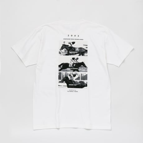 ディープインパクト グラフィカルTシャツBパターン（白/White）