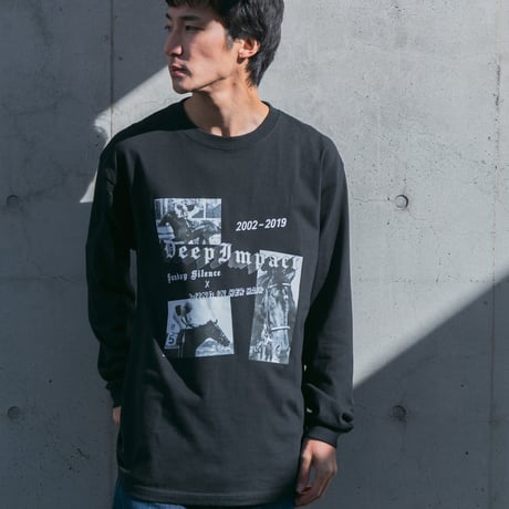 ディープインパクト グラフィカルロングスリーブTシャツ（黒/Black）