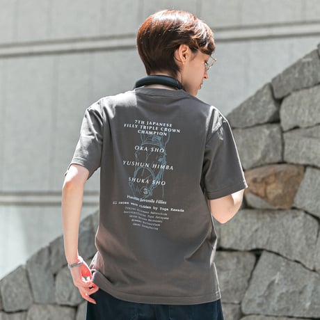 リバティアイランド メモリアルグッズ グラフィカルTシャツCパターン（グレー/Gray）