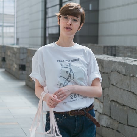 ハヤヤッコ グラフィカルTシャツBパターン（白/White）