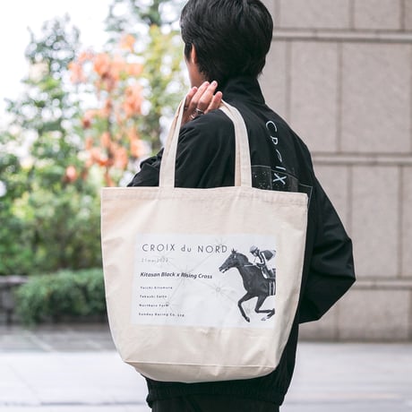 クロワデュノール グラフィカルトートLサイズ（生成り/Off-White）