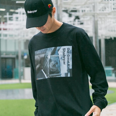 シャフリヤール グラフィカルロングスリーブTシャツ（黒/Black）