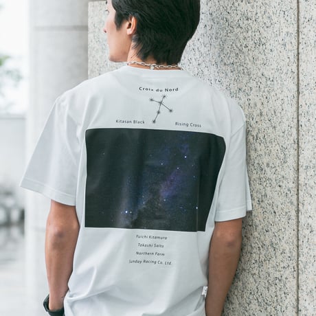 クロワデュノール グラフィカルTシャツBパターン（白/White）
