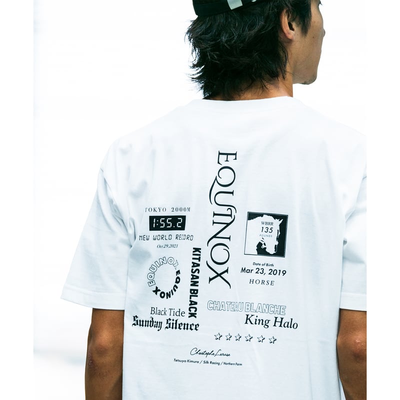 イクイノックス引退記念グラフィカルTシャツBパターン（白/White