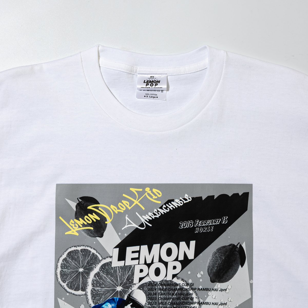 レモンポップ グラフィカルTシャツAパターン（白/White