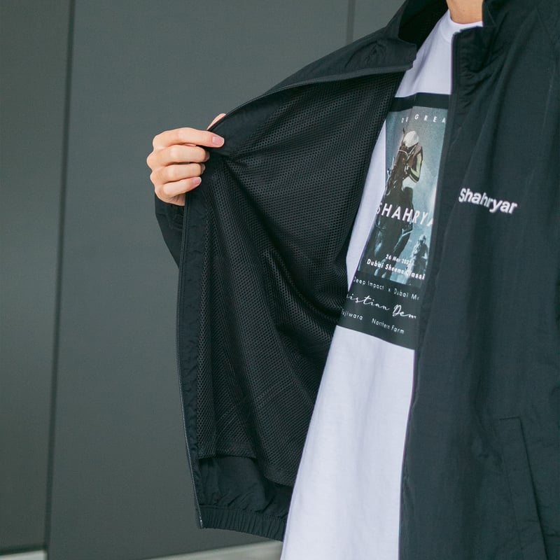 シャフリヤール グラフィカルブルゾン（黒/Black） | HORSEGOODSnet