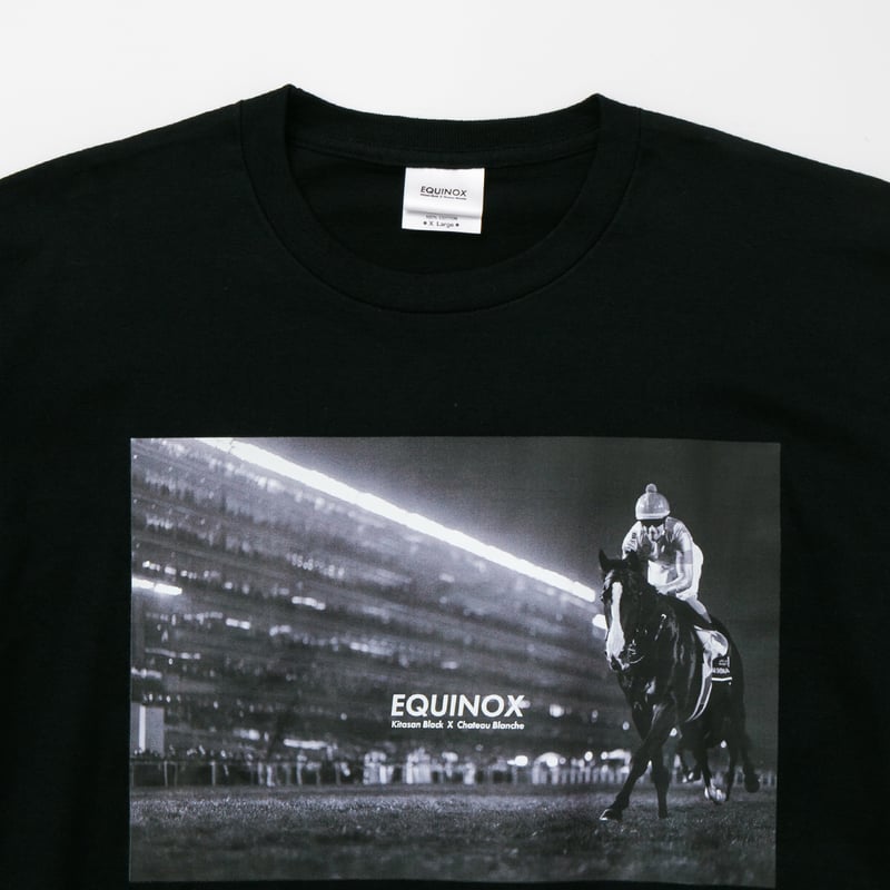 イクイノックス引退記念グラフィカルTシャツCパターン（黒/Black