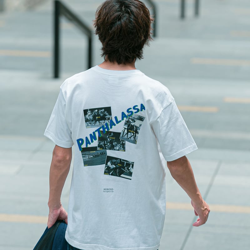 パンサラッサ引退記念グラフィカルTシャツAパターン（白/White