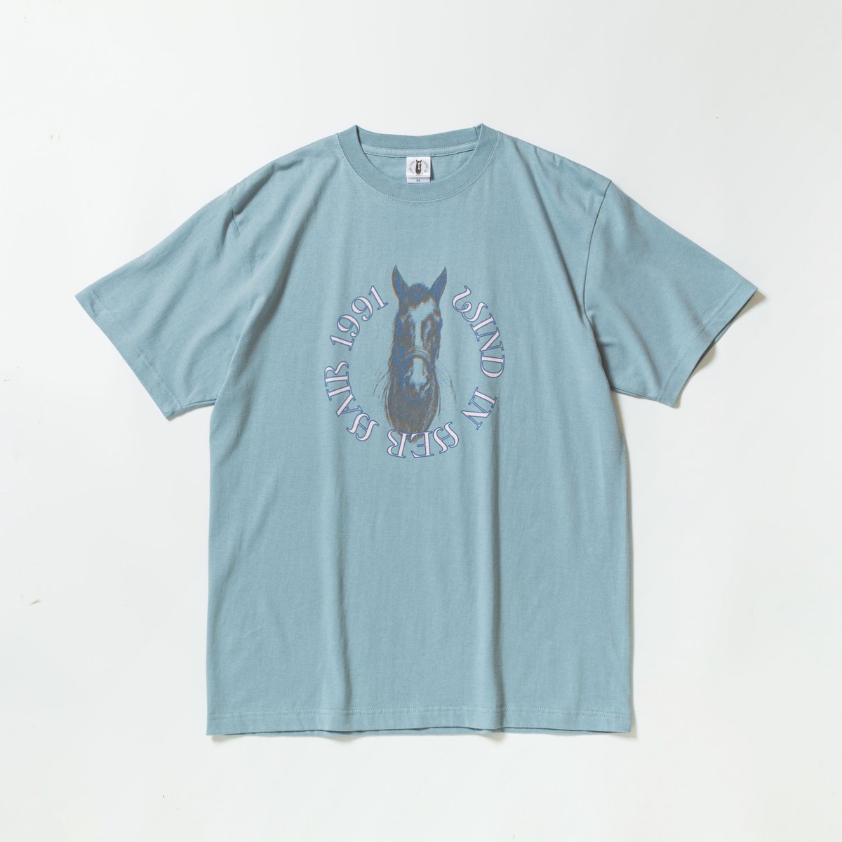 ウインドインハーヘア グラフィカルTシャツBパターン（青/Blue