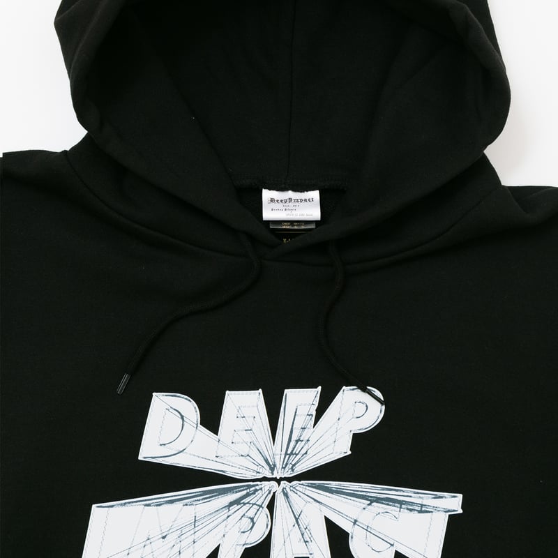 ディープインパクト グラフィカルパーカー（黒/Black