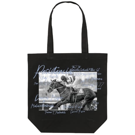 レシステンシア引退記念グラフィカルトート（黒/Black）