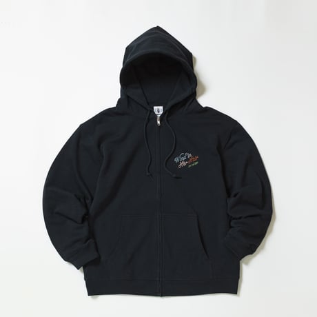 ウインドインハーヘア グラフィカルジップパーカー（紺/Navy）