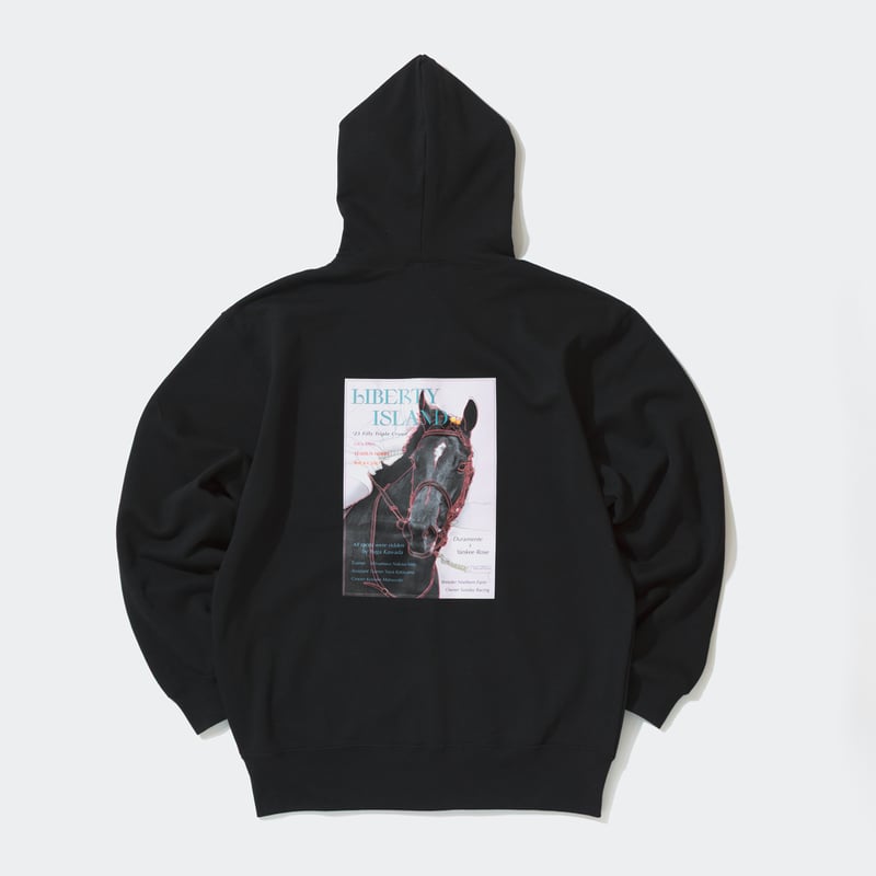 リバティアイランド メモリアルグッズ グラフィカルパーカー（黒/Black
