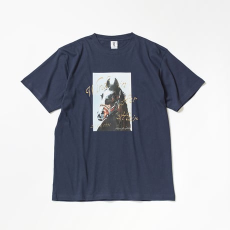 ウインドインハーヘア グラフィカルTシャツAパターン（紺/Navy）