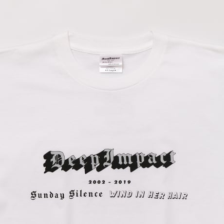 ディープインパクト グラフィカルTシャツAパターン（白/White）