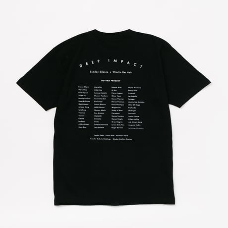 ディープインパクト グラフィカルTシャツCパターン（黒/Black）