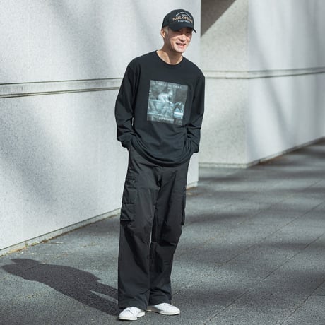 イクイノックス顕彰馬選定記念 グラフィカルロングスリーブTシャツ（黒/Black）