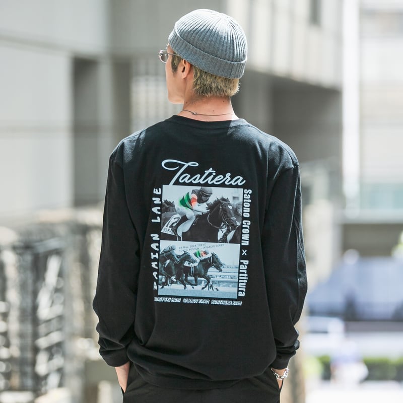 タスティエーラ引退記念 グラフィカルロングスリーブTシャツ（黒/Black
