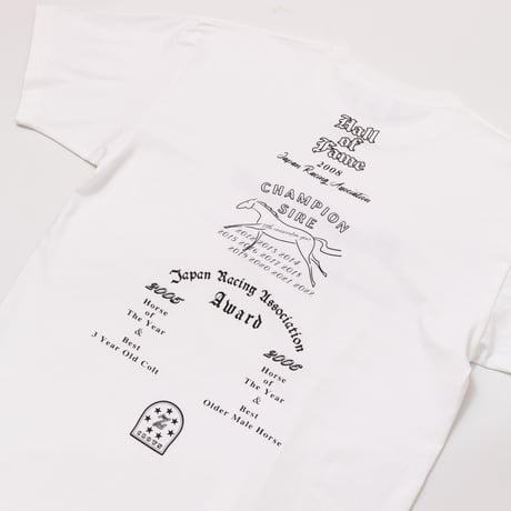 ディープインパクト グラフィカルTシャツAパターン（白/White）