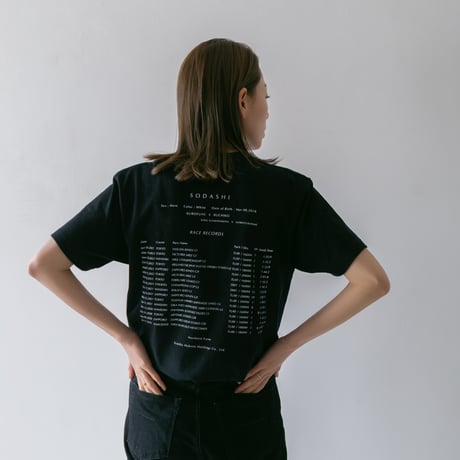 ソダシ引退記念グラフィカルTシャツ（Bパターン黒/Black）