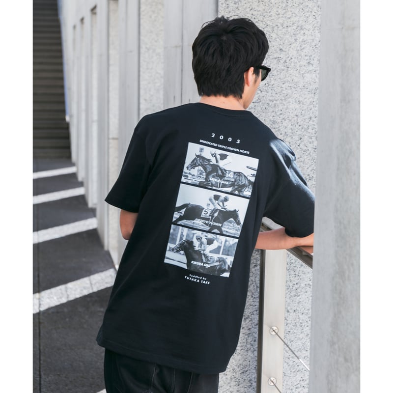 ディープインパクト グラフィカルTシャツBパターン（黒/Black