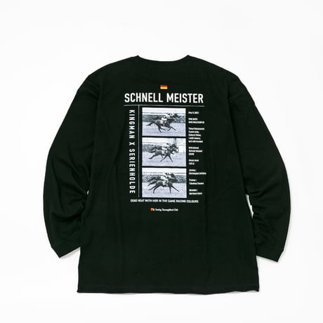シュネルマイスター引退記念グラフィカルロングスリーブTシャツ（黒/Black）