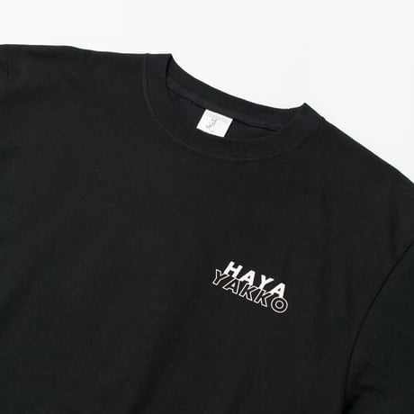 ハヤヤッコ グラフィカルTシャツCパターン（黒/Black）