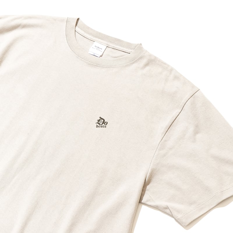deuce ロゴ Tシャツ クリーム色 ドウデュース グラフィカルTシャツAパターン（グレー/Gray