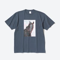 リバティアイランド メモリアルグッズ グラフィカルTシャツAパターン（青/Blue）