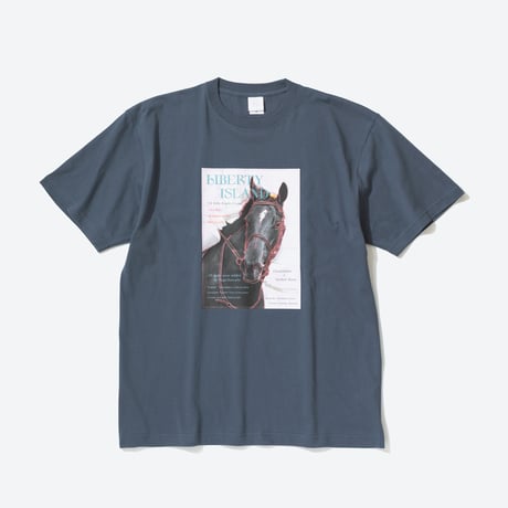 リバティアイランド メモリアルグッズ グラフィカルTシャツAパターン（青/Blue）