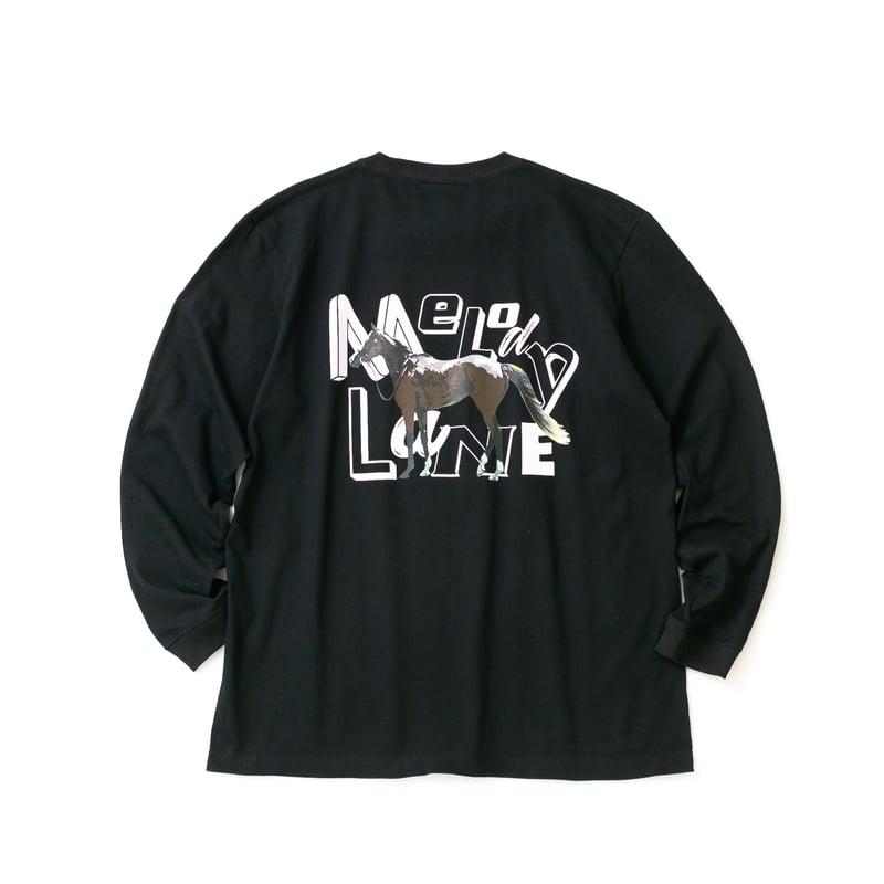 メロディーレーン グラフィカルロングスリーブTシャツ（黒/Black