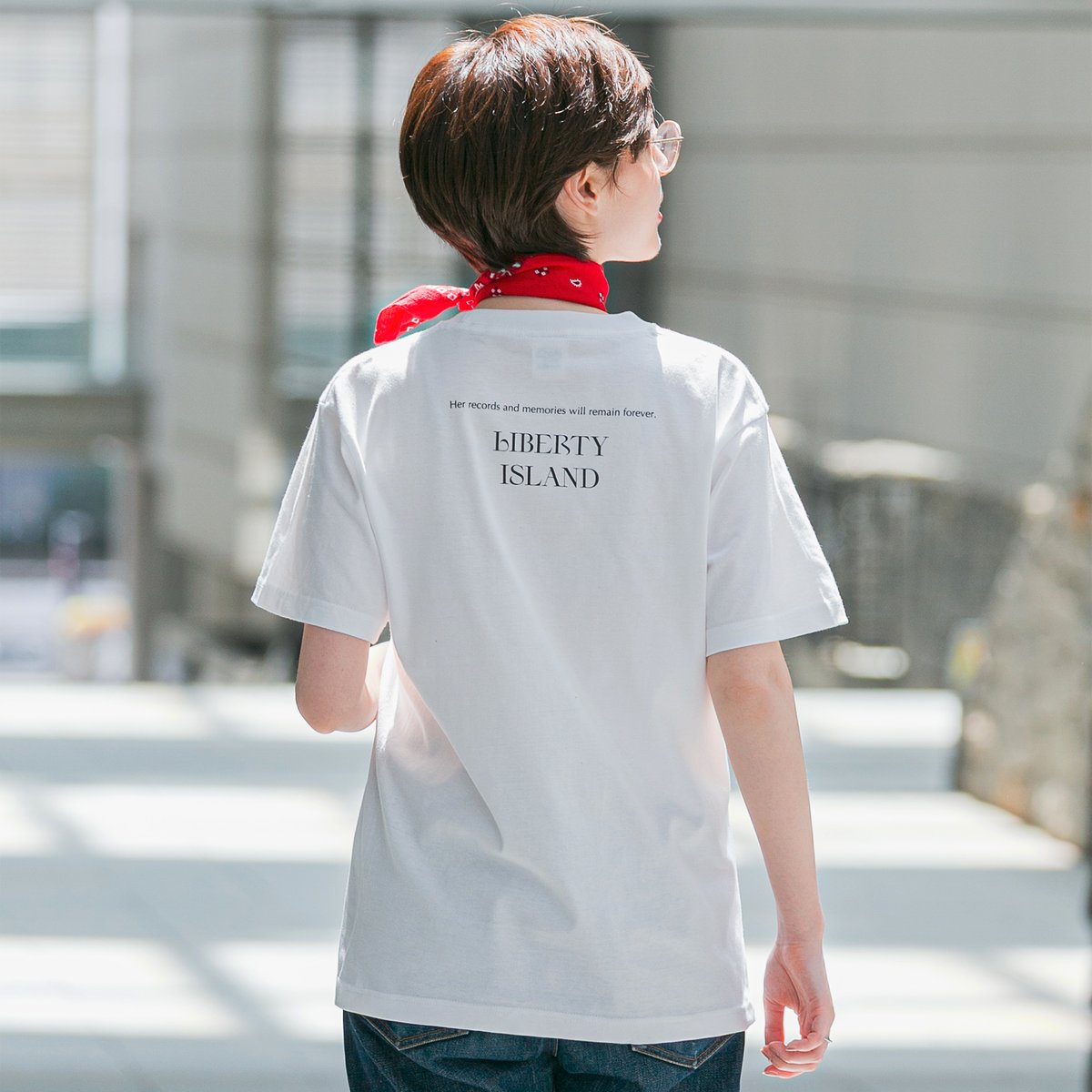 リバティアイランド メモリアルグッズ グラフィカルTシャツAパターン