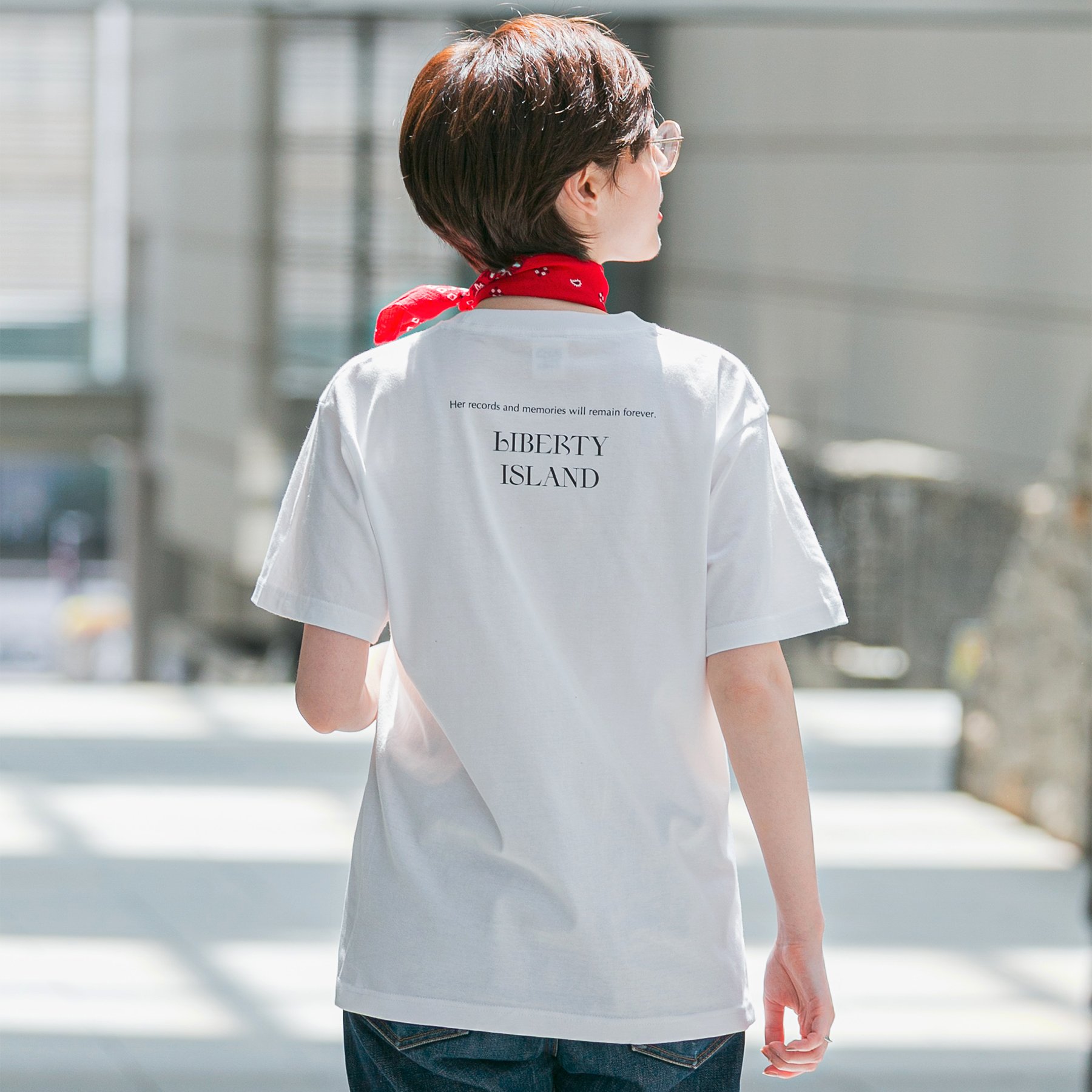 リバティアイランド メモリアルグッズ グラフィカルTシャツAパターン