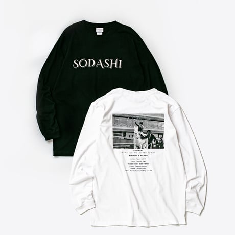 ソダシ引退記念グラフィカルロングスリーブTシャツ（白/White）