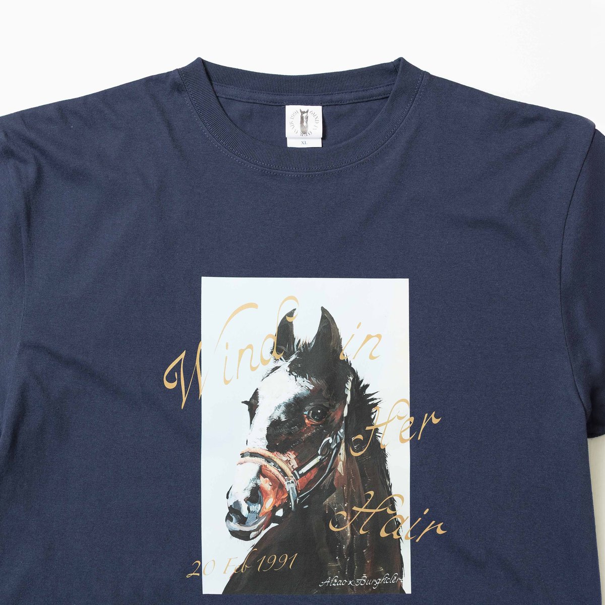 ウインドインハーヘア グラフィカルTシャツAパターン（紺/Navy 