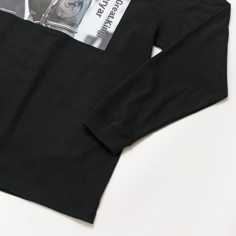 シャフリヤール グラフィカルロングスリーブTシャツ（黒/Black）