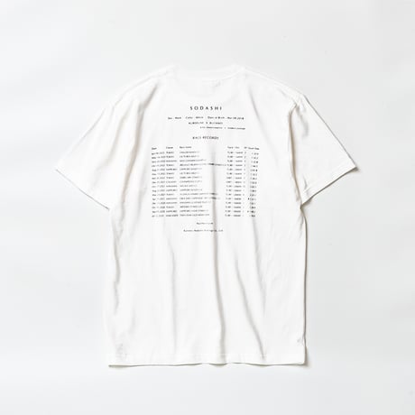 ソダシ引退記念グラフィカルTシャツ（Bパターン白/White）