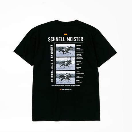 シュネルマイスター引退記念グラフィカルTシャツAパターン（黒/Black）